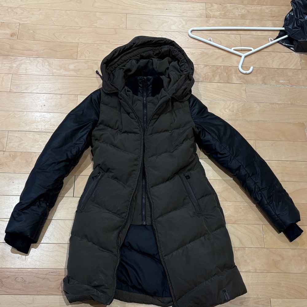 RUDSAK Black and Brown Puffer Coat